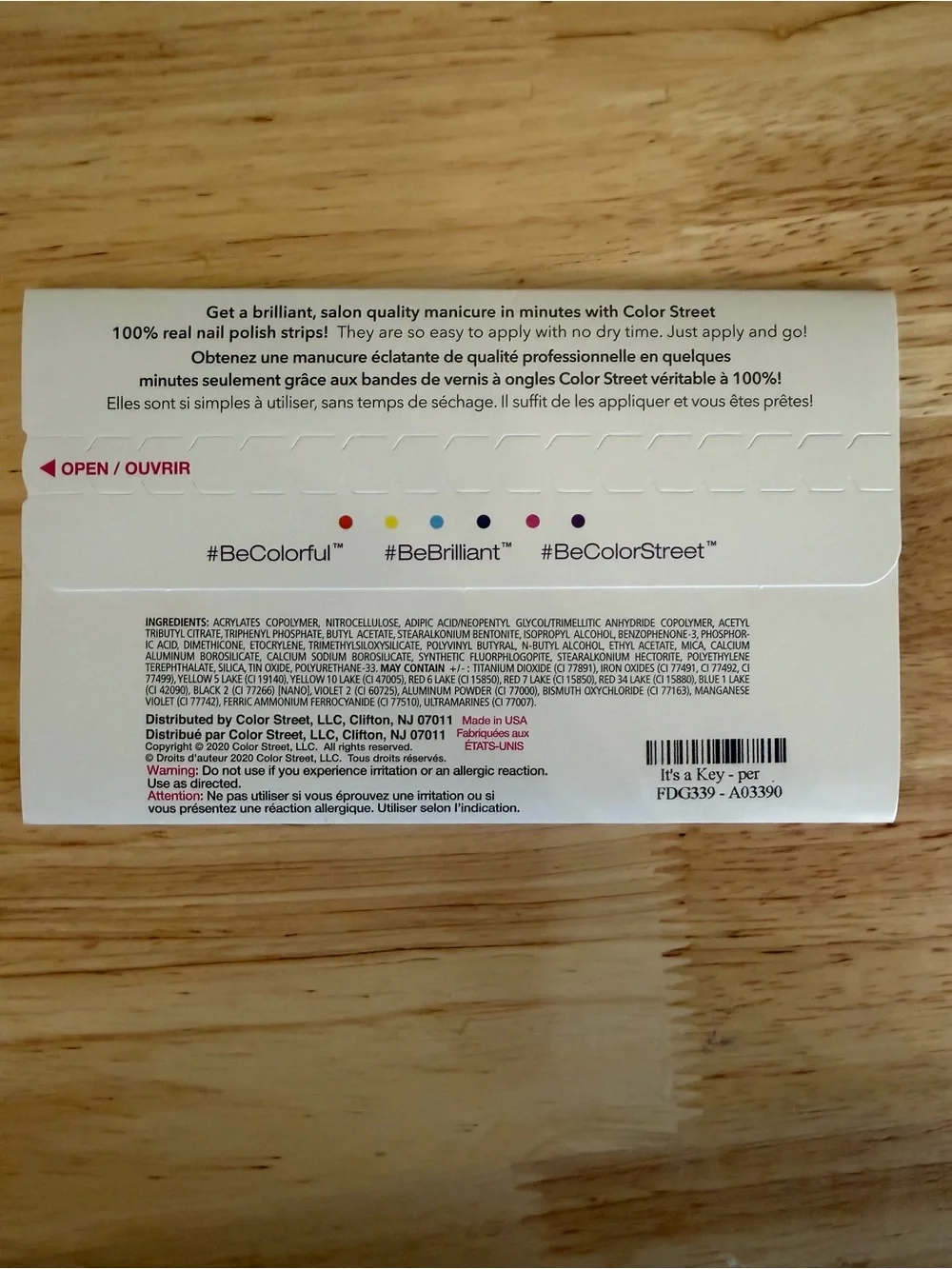 Color Street It’s a Key-per NIB